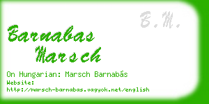 barnabas marsch business card